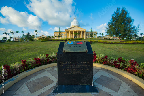 Parliament, Capitol building in Melekeok, Palau, Pacific photo