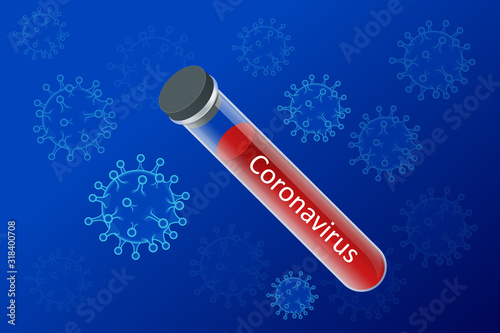 China battles Coronavirus outbreak. Coronavirus Outbreak, Travel Alert concept. The virus attacks the respiratory tract, pandemic medical health risk
