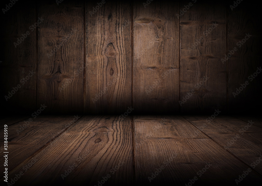 wooden interior room with wooden floor and wall wooden interior room with wooden floor and wall