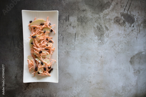 Carrot and Apple Raisin Salad