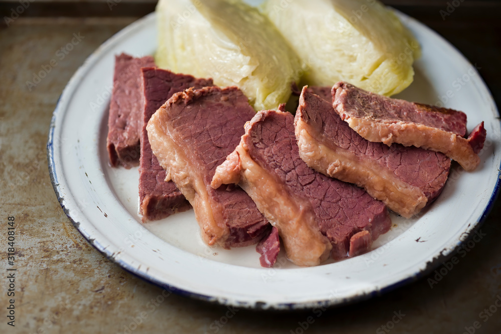 irish american corned beef and cabbage