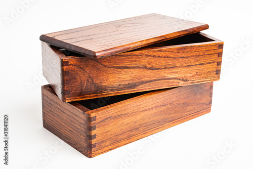 Traditional Japanese 2-Layer Wood Bento Box