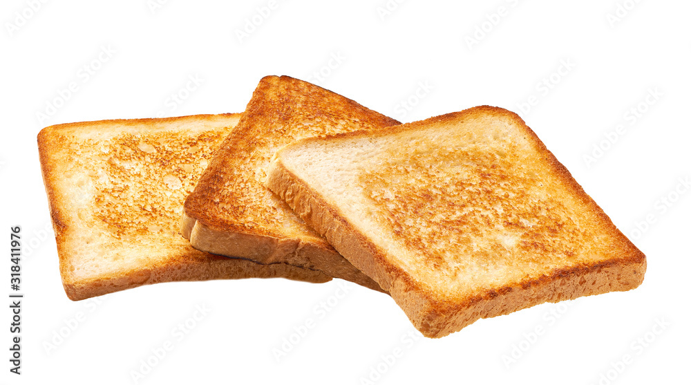toast bread isolated on white background. toast bread isolated on white background.