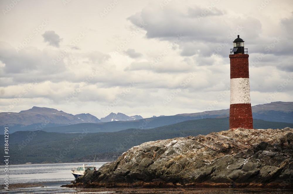 lighthouse over the Beagle Channel