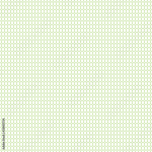 Seamless cross pattern in green color made of circles. Inspired of banknote, money design, currency, note, check or cheque, ticket, reward. Watermark security. Vector.