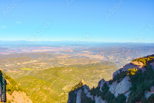 Montserrat Monastery in the mountains of Spain