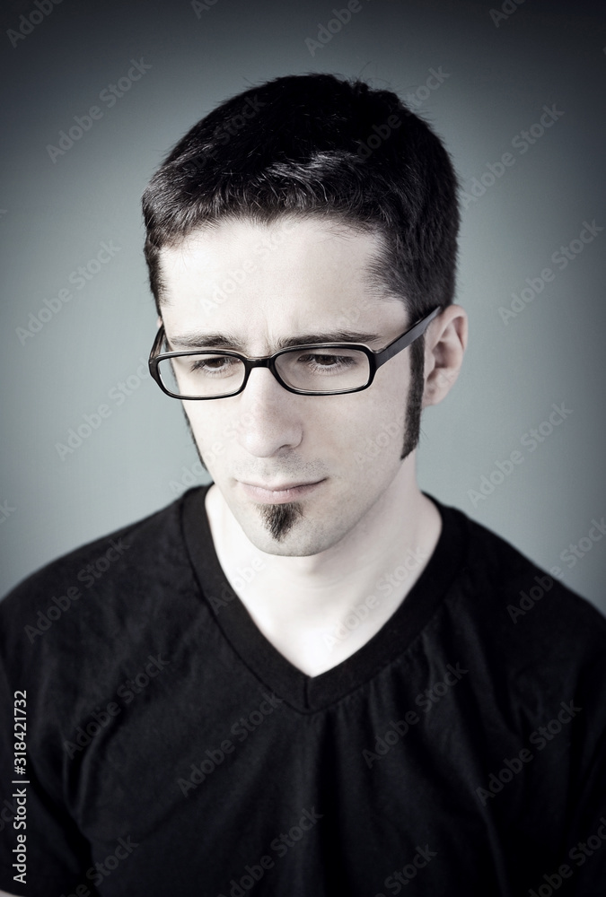 Obraz premium Sad young man.