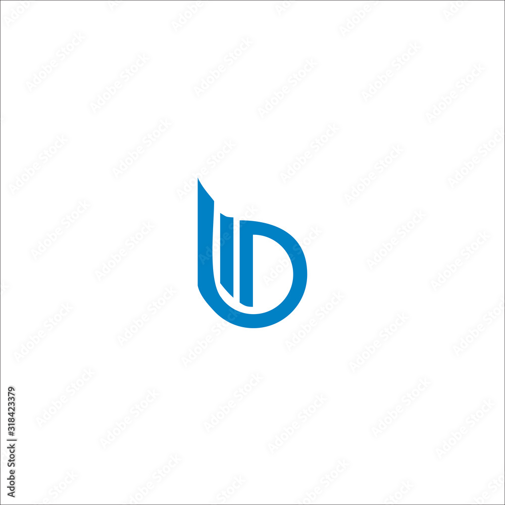 B BW logo initial letter design template