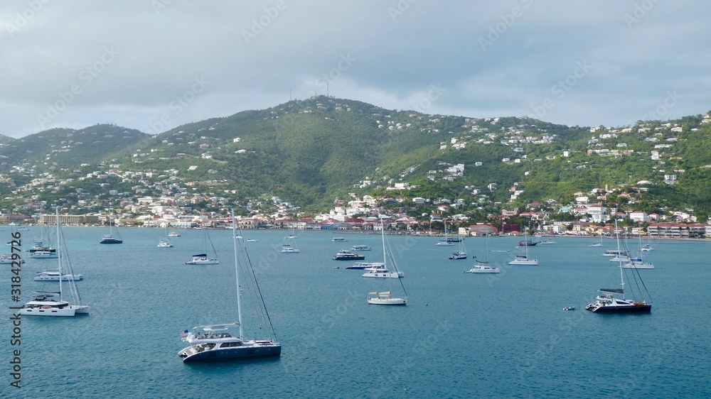 St Thomas USVI as seen from the Charlotte Amalie Harbour