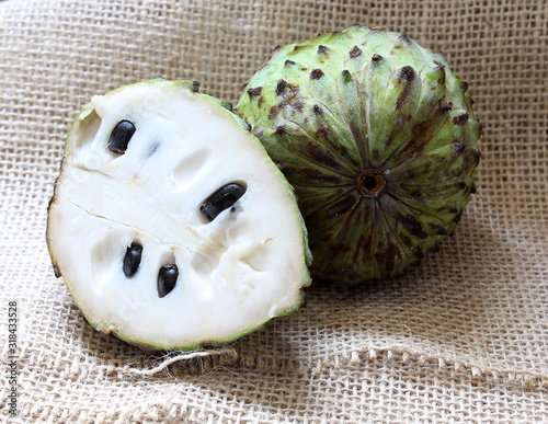Atemoia exotic fruit, sweet and tasty
