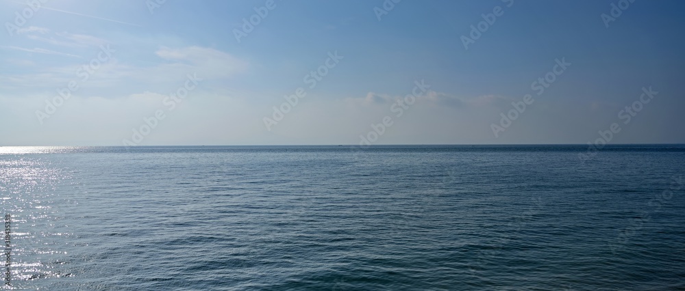 Obraz premium 原城跡から見た朝の有明海の情景＠島原、長崎