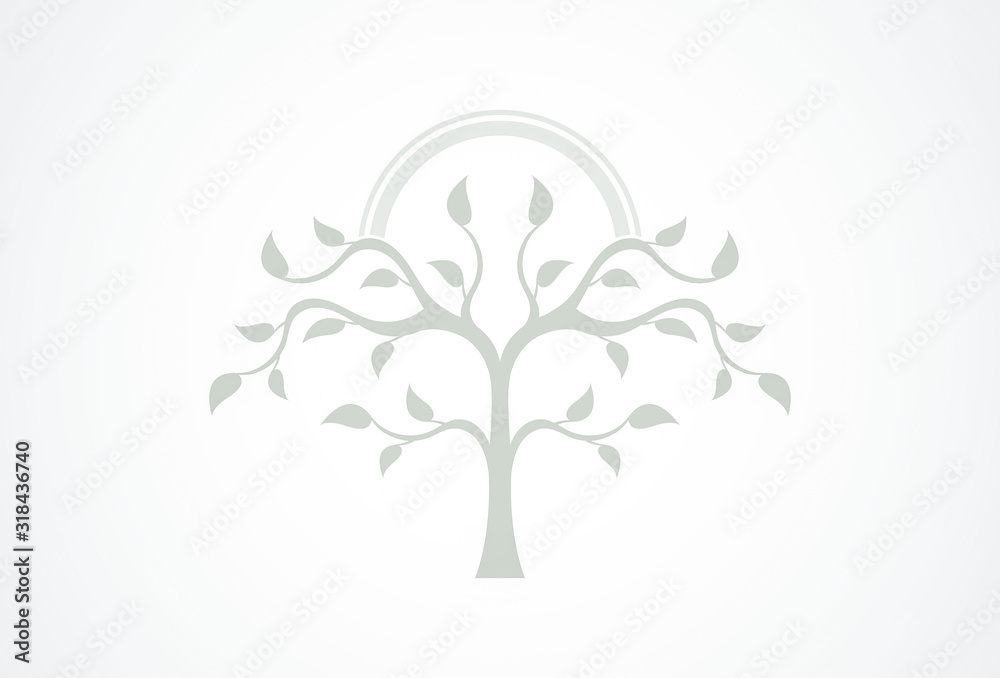 Abstract ecology tree concept illustration. Abstract ecology tree concept illustration.