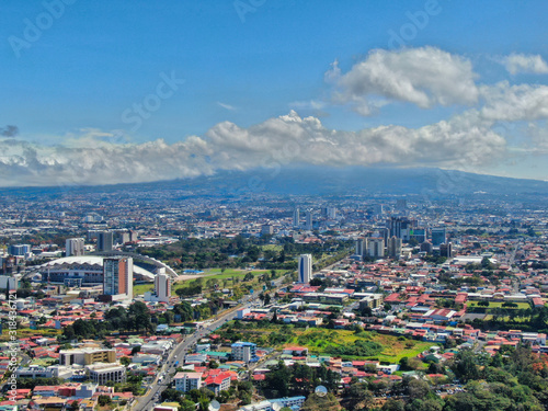 Aerial View of San Jose, La Sabana, Costa Ricaa photo
