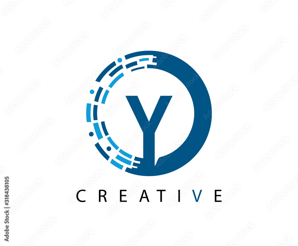 Circle Y Letter Digital Network , Technology and digital abstract line Y network circuit vector logo. Circle Y Letter Digital Network , Technology and digital abstract line Y network circuit vector logo.