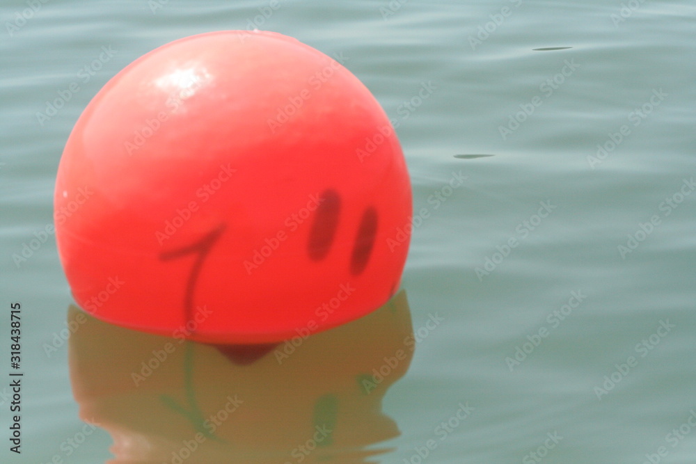 water ball smile red balloon