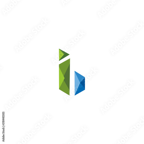 B Letter Initial Logo Design