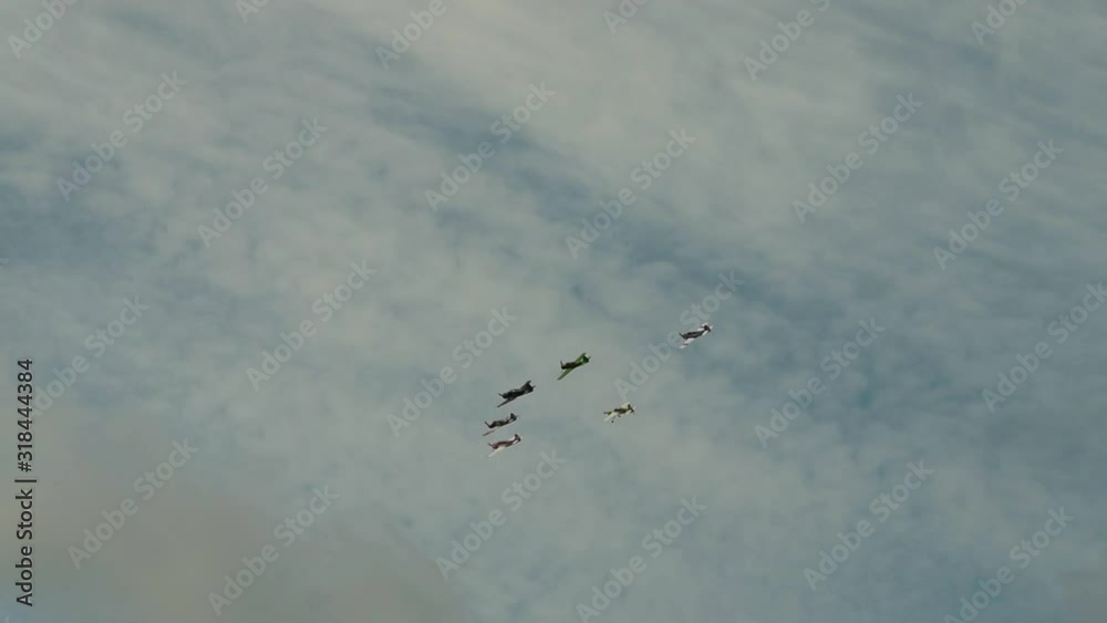 Plane team performance in the sky Plane team performance in the sky
