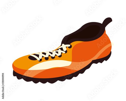 american football shoes on white background