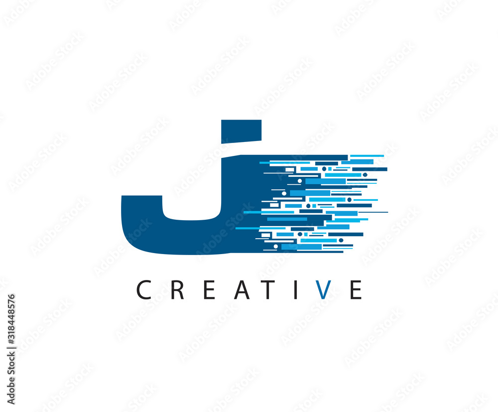Letter J Digital Network , Technology and digital abstract line J network circuit vector logo. Letter J Digital Network , Technology and digital abstract line J network circuit vector logo.