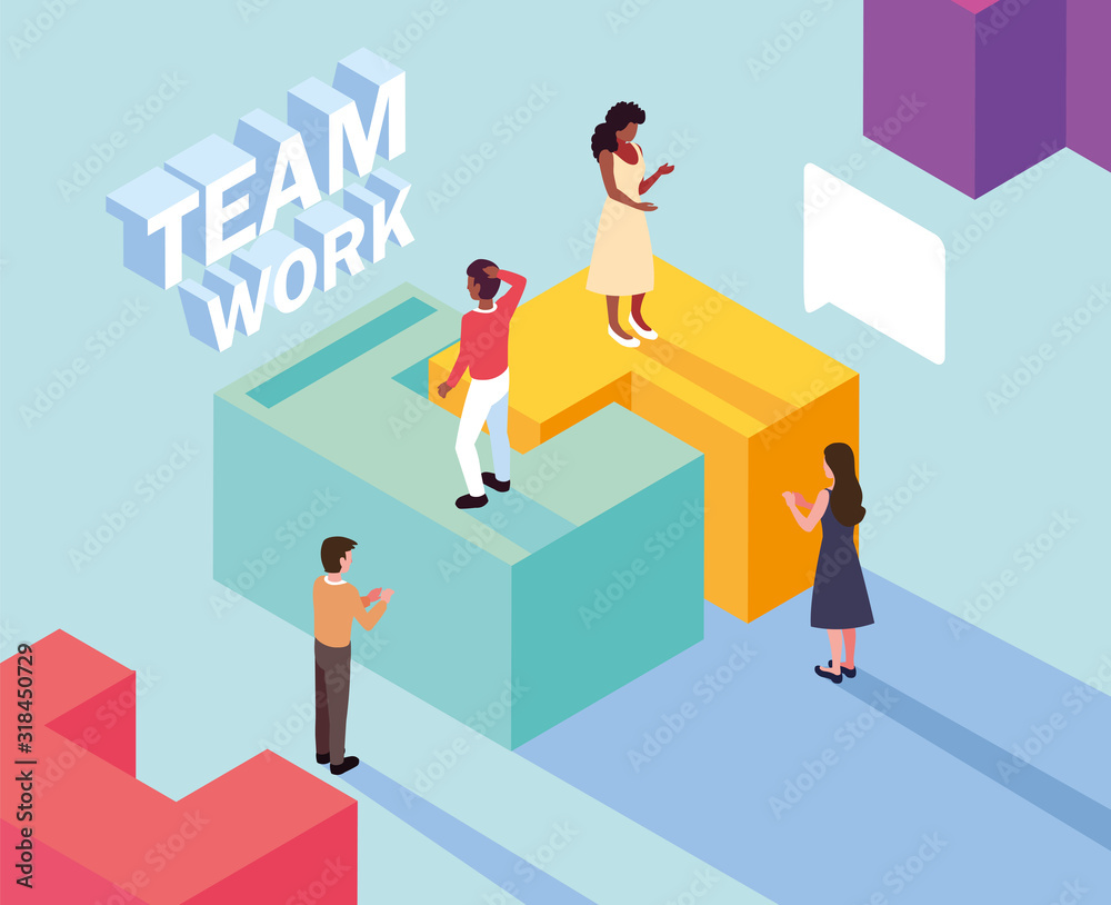 group of people with puzzle piece , teamwork group of people with puzzle piece , teamwork