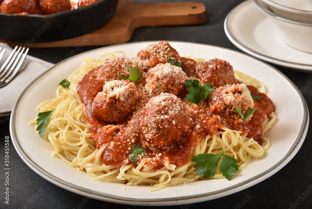 Spaghetti and meatballs Spaghetti and meatballs