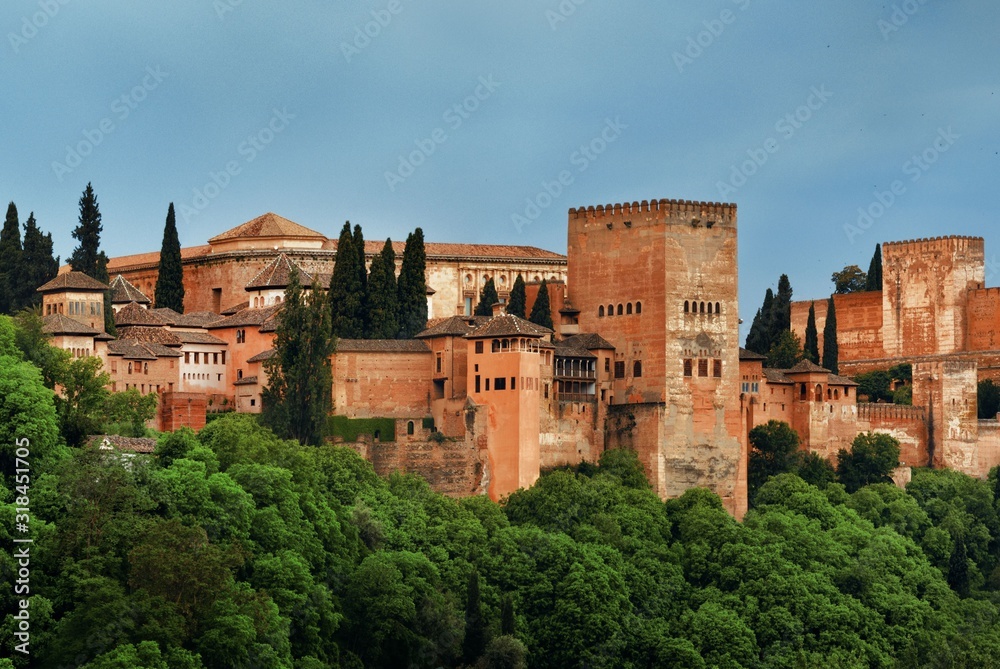 Granada Alhambra panoramic view