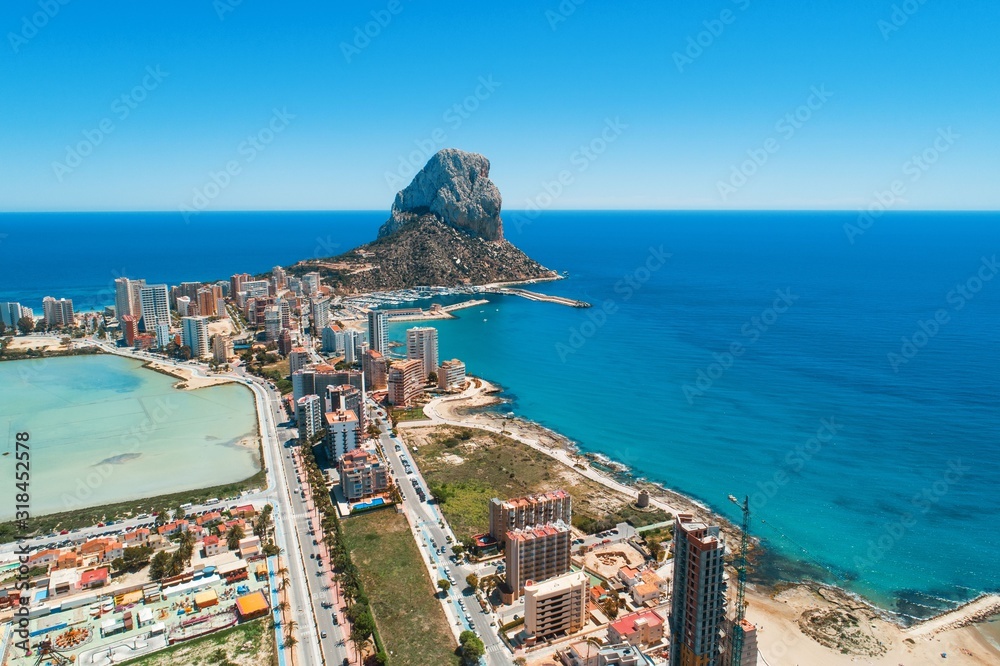 Aerial view of Calpe