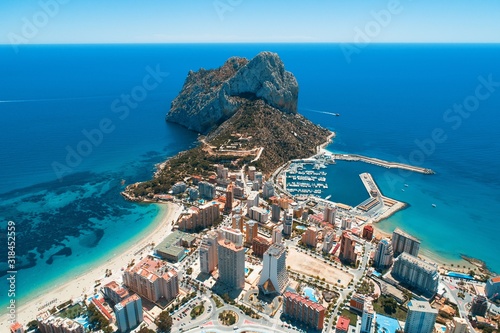 Aerial view of Calpe photo