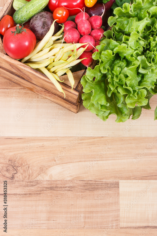 Healthy vegetables containing minerals and vitamins. Best food for slimming and dieting. Place for text Healthy vegetables containing minerals and vitamins. Best food for slimming and dieting. Place for text