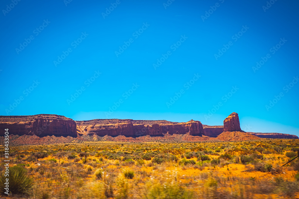 Fototapeta premium The way to Monument Valley, United States