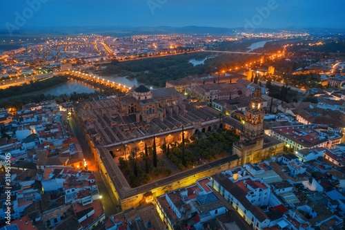 The Mosque   Cathedral of C  rdoba aerial view