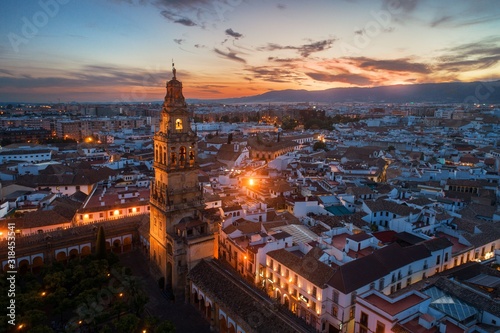 The Mosque–Cathedral of Córdoba aerial view