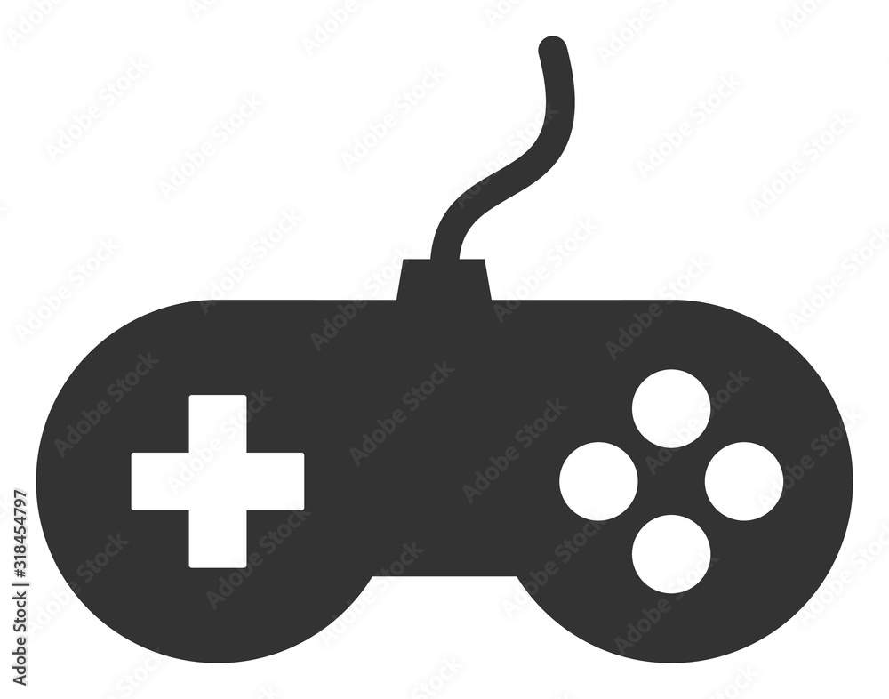 Video games vector icon. Flat Video games symbol is isolated on a white background. Video games vector icon. Flat Video games symbol is isolated on a white background.