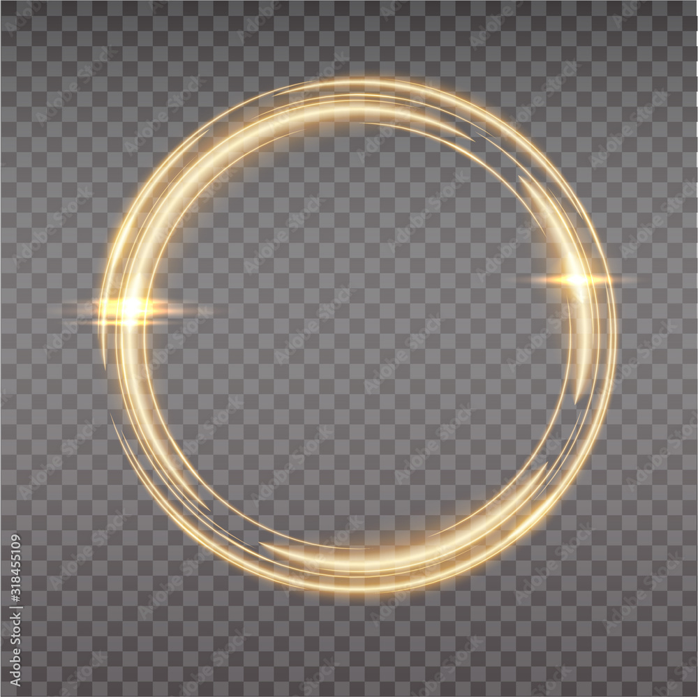 Bright halo. Abstract glowing circles. Light optical effect halo on transparent background. Vector illustration, eps10 Bright halo. Abstract glowing circles. Light optical effect halo on transparent background. Vector illustration, eps10
