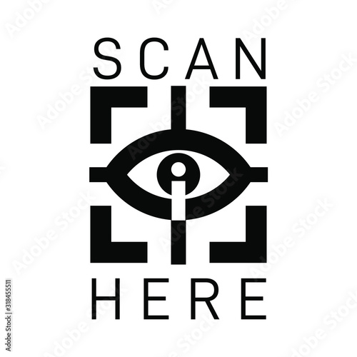 eye scan logo camera design capture