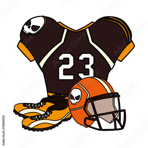 american football player outfit sportsuit