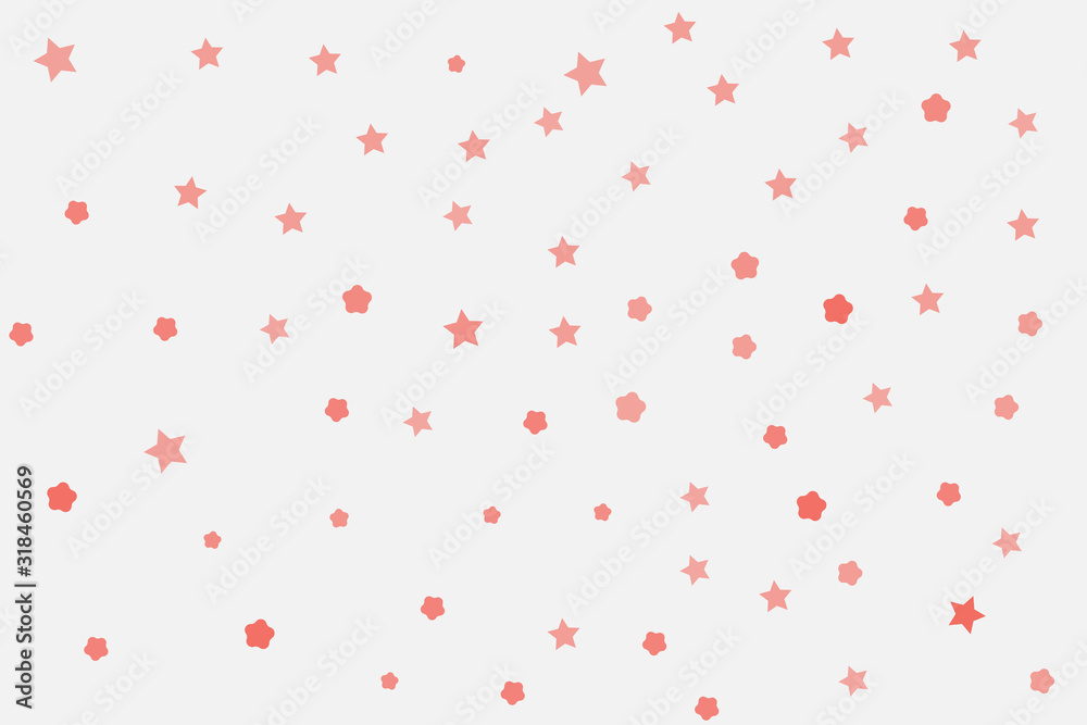 Pink stars and pink lines on the white cosmos. Abstract space in a simple style. A good background on the children's theme. Vector eps illustration. Pink stars and pink lines on the white cosmos. Abstract space in a simple style. A good background on the children's theme. Vector eps illustration.
