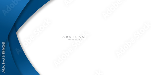 Modern blue abstract curve lines background for presentation design, banner, brocure, and business card