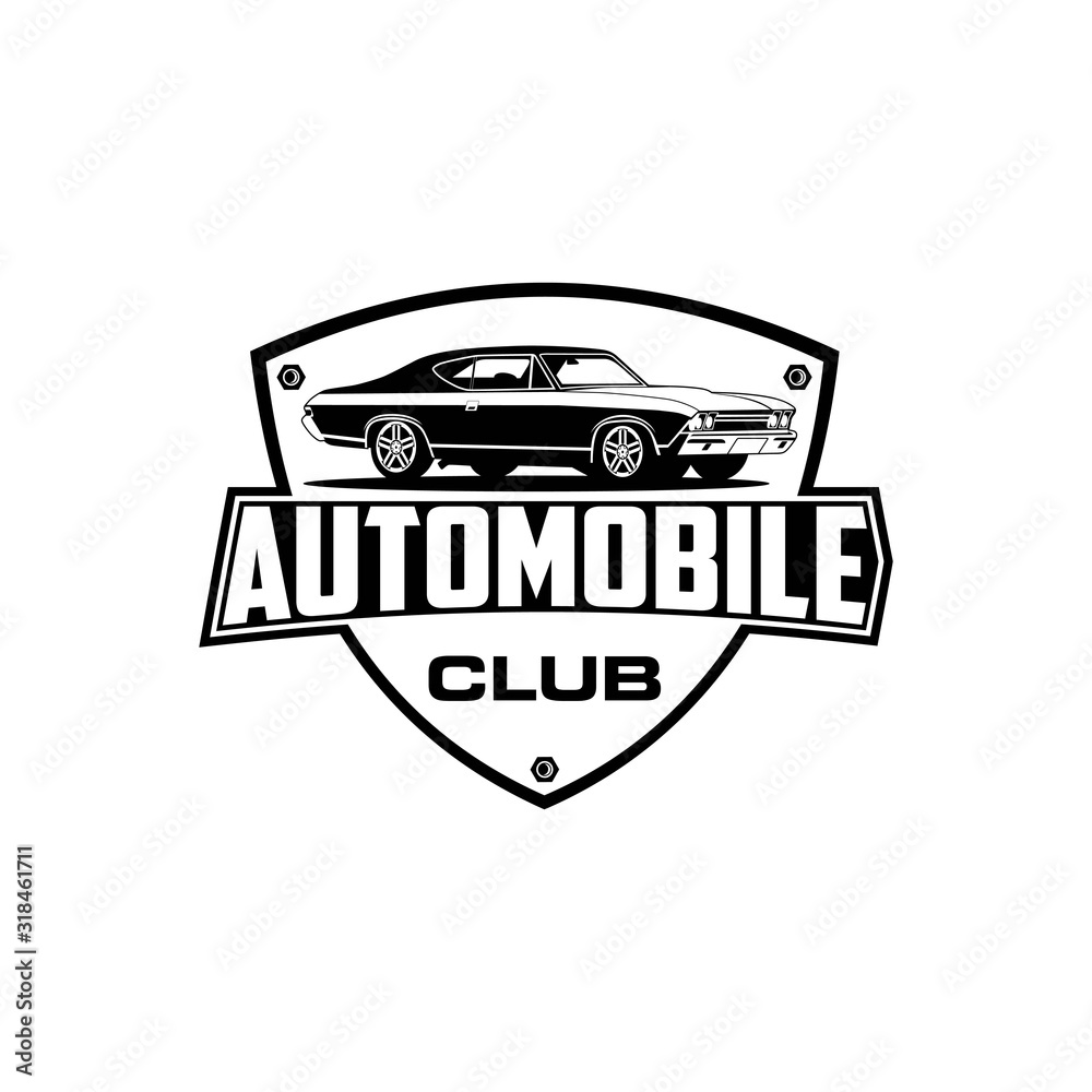 Automobile club logo vector