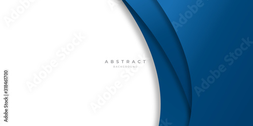Modern blue abstract curve lines background for presentation design, banner, brocure, and business card