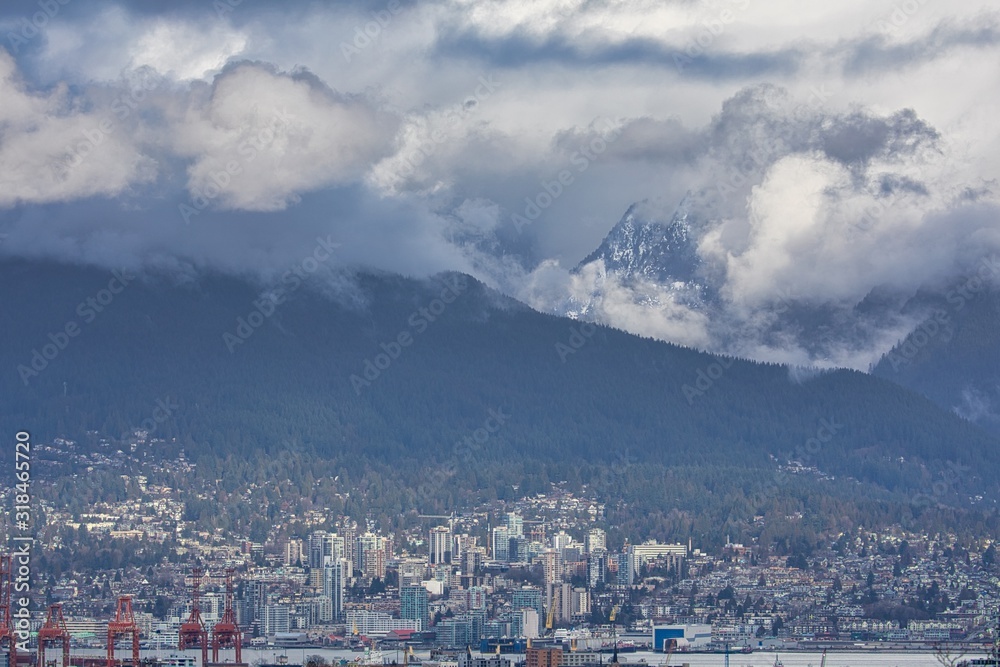 Vancouver From Queen Elizabeth Park in Winter