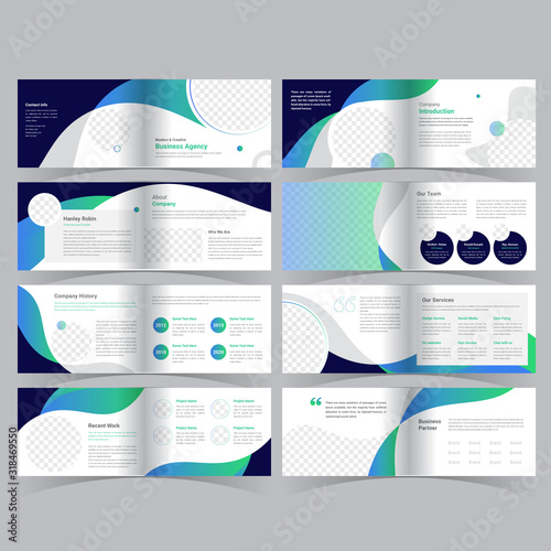 16 page landscape brochure template 