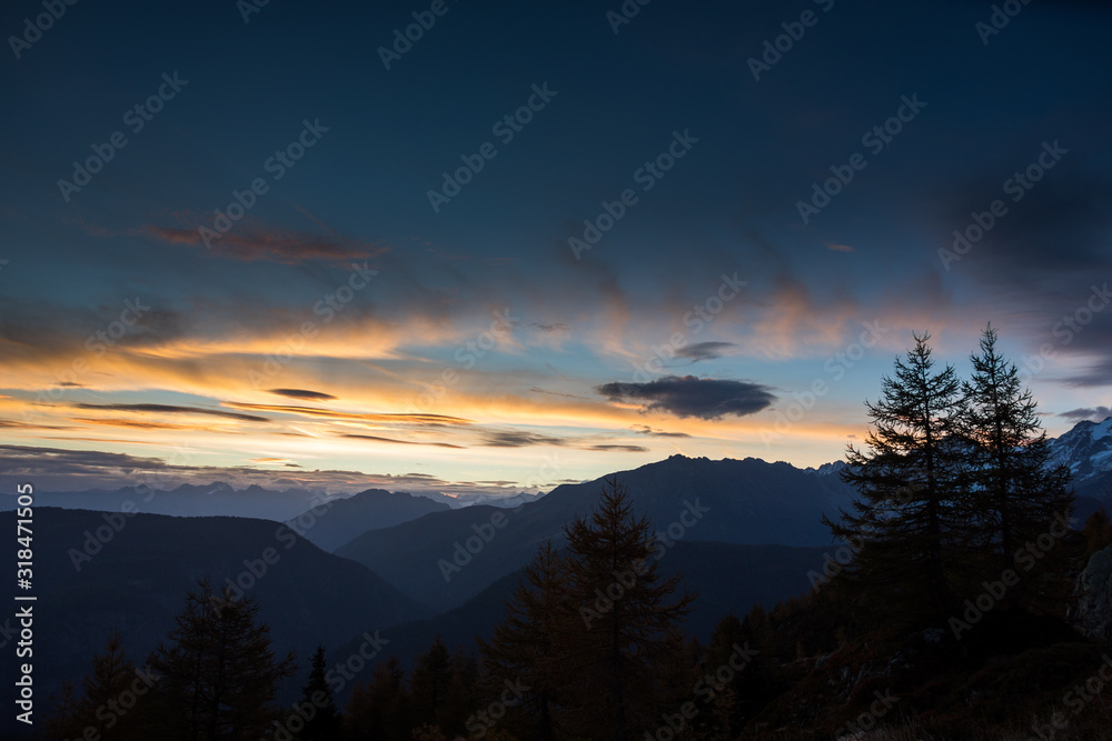 Sonnenaufgang in der Schweiz