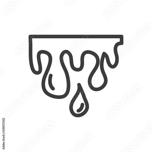 silhouette of bubble of cauldron on white background