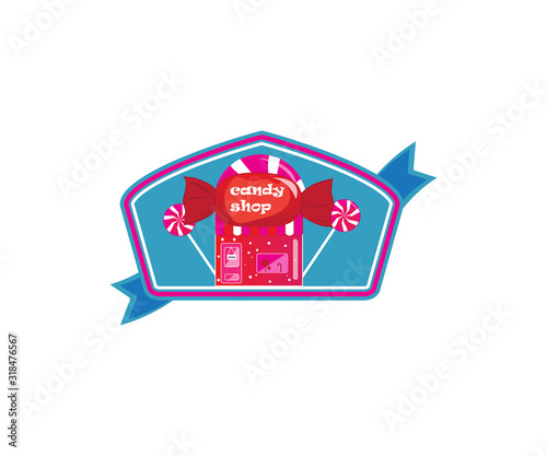 candy shope vector sticker photo