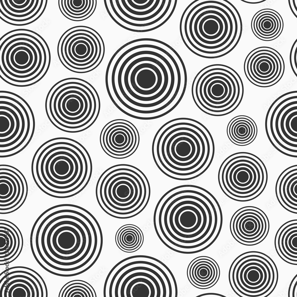 Abstract seamless pattern of circles with different size. Abstract seamless pattern of circles with different size.
