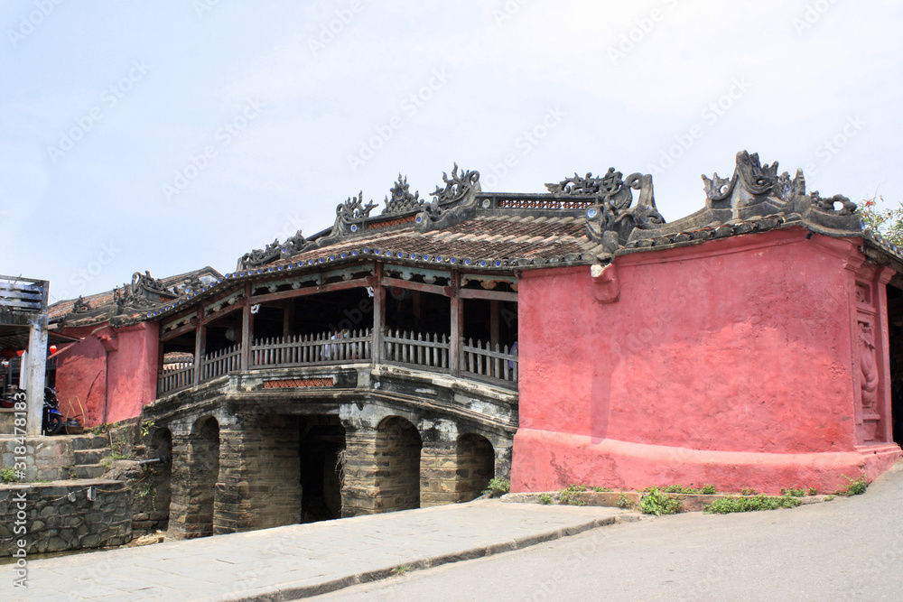 Obraz premium Japanese Bridge (Cau Chua Pagoda) in Hoi An, Vietnam