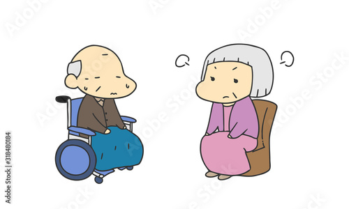 介護　老人　夫婦喧嘩