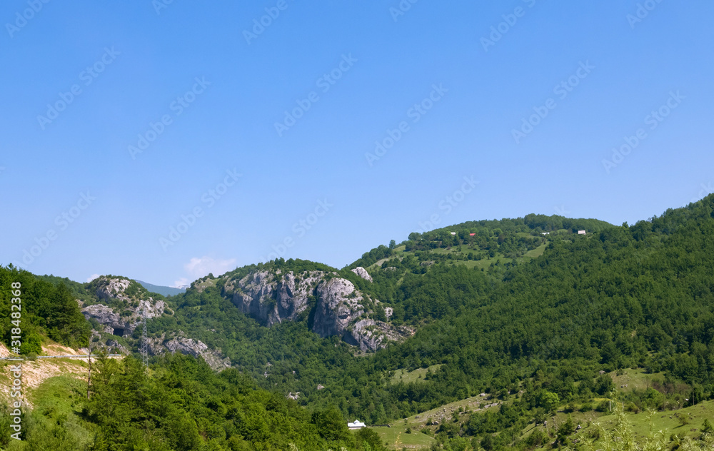 The Mountain landscape in the north Montenegro