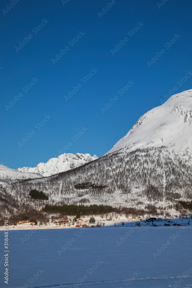 Der Norden von Norwegen im Winter